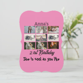 Colagem de Fotos 9 personalizada por aniversário d