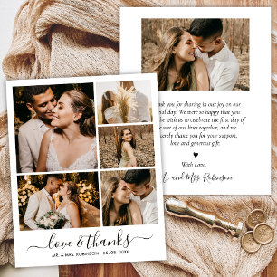 Colagem de Fotos Amor e Agradecimento Agradeciment