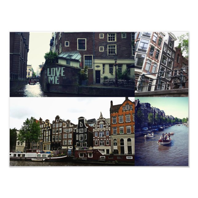 Colagem de fotos Amsterdã 3 (Frente)