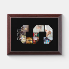 Colagem de Fotos com Letra S em Preto e Branco