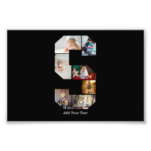 Colagem de Fotos com Letra S em Preto e Branco