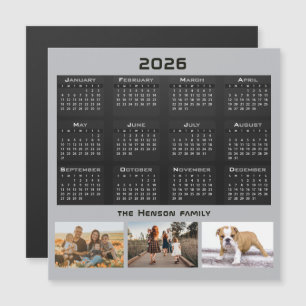 Colagem de Fotos da Família Calendário 3 2026