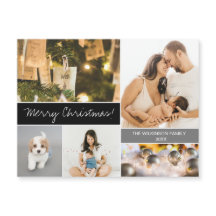 Colagem de Fotos da Família Moderna Feliz Natal