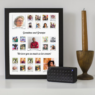 Colagem de Fotos da Família Vovô Vovô