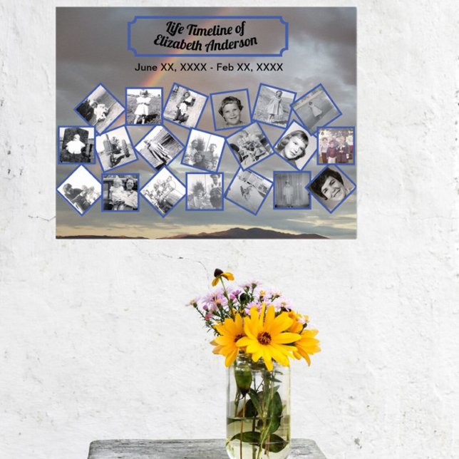 Colagem de Fotos da Linha do Tempo com Poster do A (Criador carregado)