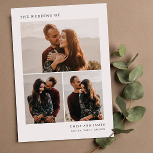 Colagem de Fotos de Amor e Agradecimento Casamento