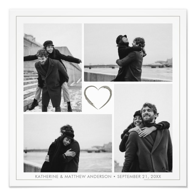 Colagem de Fotos de Aniversário Ampliação de Fotos (Frente)