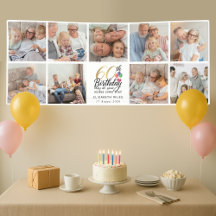 Colagem de Fotos de Aniversário de 60 Anos com Tip