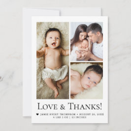 Colagem de Fotos de Anúncio de Nascimento Amor & A