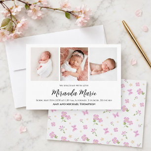Colagem de Fotos de Bebê Menina Recém-Nascida Simp