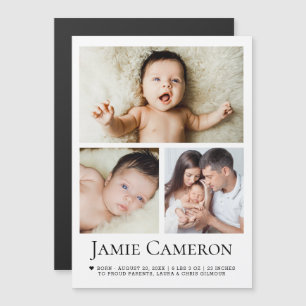 Colagem de fotos de bebê moderno Coração minimalis