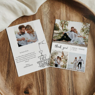 Colagem de fotos de Cartões de agradecimentos em t
