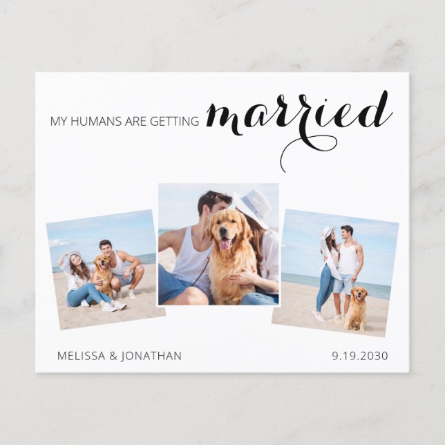 Colagem de Fotos de Casamento de Orçamento Salvar  (Frente)