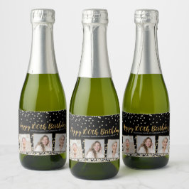 Colagem de Fotos de Confetti Dourada Silver 100º A