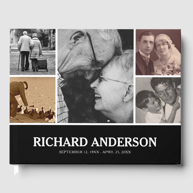 Colagem de Fotos de Cor Personalizada | Livro de C (Frente)