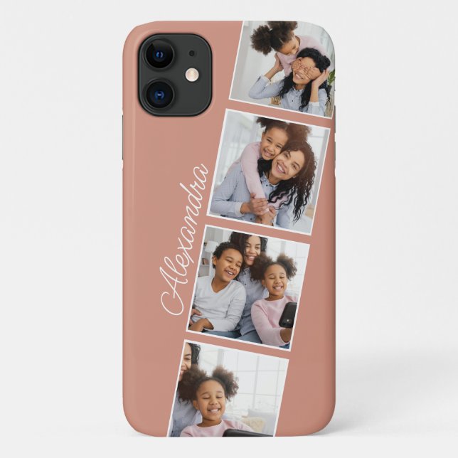 Colagem de Fotos de Coral Elegante - capas de ipho (Verso)