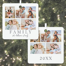 Colagem de Fotos de Família de Natal