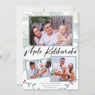 Colagem de Fotos de Mele Kalikimaka Cartão de Féri