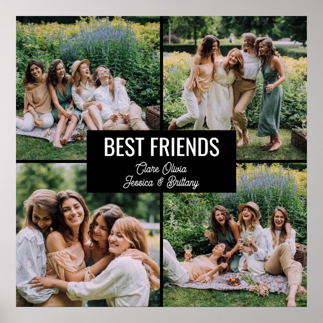 Colagem de Fotos de Melhores Amigos Poster (Frente)