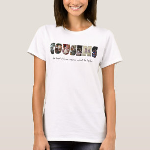 Colagem de fotos de primos T-Shirt feminina