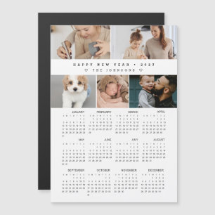 Colagem de Fotos do Calendário de Ano Novo Feliz 2