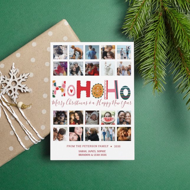 Colagem de fotos do Cartão Ho Ho de Natal 20 (Criador carregado)