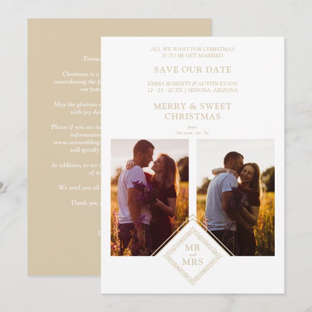 Colagem de Fotos do Feliz Natal 2 (Frente/Verso)