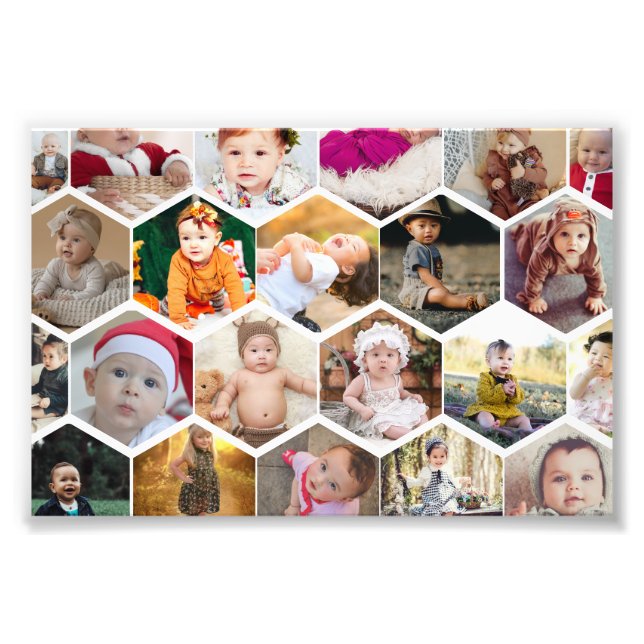 Colagem de Fotos do Hexagon (Frente)