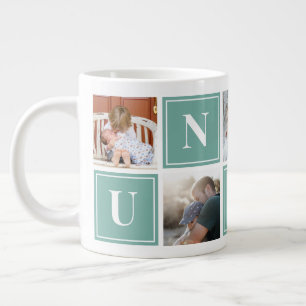 Colagem de Fotos do Tio Caneca de Café Gigante Per
