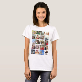 Colagem de fotos dos estudantes Nomes de camisetas