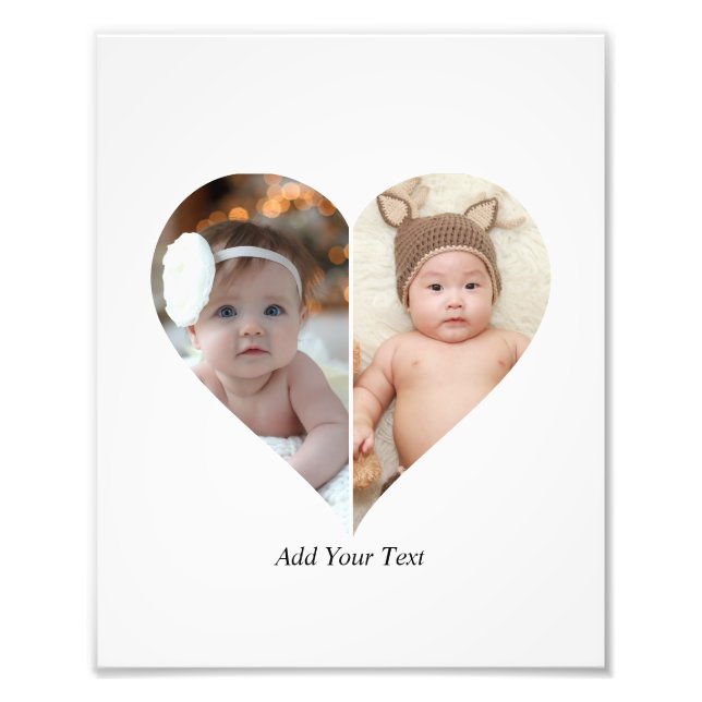 Colagem de Fotos em Formato Coração 2 (Frente)