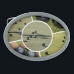 Colagem de Fotos em Lawn Bowls, 5 Fotos, Belt Buck<br><div class="desc">Fotos: cinco imagens de tigelas de grama feitas em uma colagem geométrica colorida de fotos.</div>