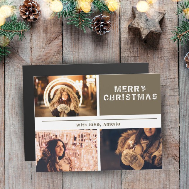 Colagem de Fotos Férias Modernas Feliz Natal (Criador carregado)