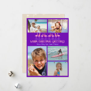 Colagem de Fotos Flamingos de Cartões de natal Que