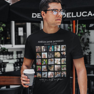 Colagem de Fotos Moderna 25   T-Shirt Memorial