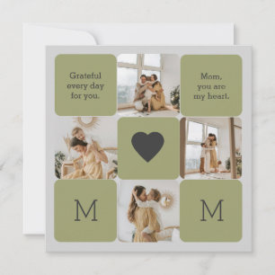 Colagem de Fotos para a Mãe - Cartão de Saudação