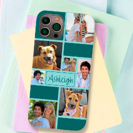 Colagem de Fotos Personalizada do Bloco de Cores 7