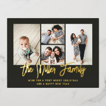 Colagem de Fotos Personalizada do Nome da Família