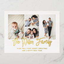 Colagem de Fotos Personalizada do Nome da Família