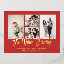 Colagem de Fotos Personalizada do Nome da Família