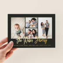 Colagem de Fotos Personalizada do Nome da Família