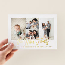 Colagem de Fotos Personalizada do Nome da Família