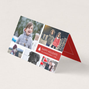 Colagem de Fotos Personalizada - Faixa Vermelha Xm