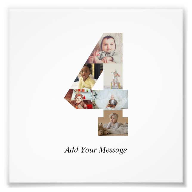 Colagem de Fotos Preto e Branco Número 4 (Frente)