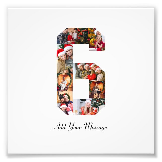 Colagem de Fotos Preto e Branco Número 6 (Frente)