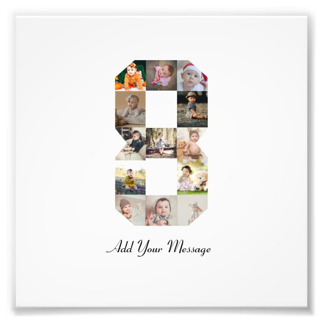 Colagem de Fotos Preto e Branco Número 8 (Frente)