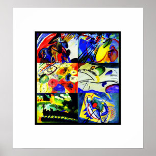 Colagem de Kandinsky da arte do vintage do poster