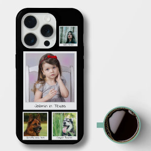 Colagem de Memórias do Instagram 4 fotos Preto
