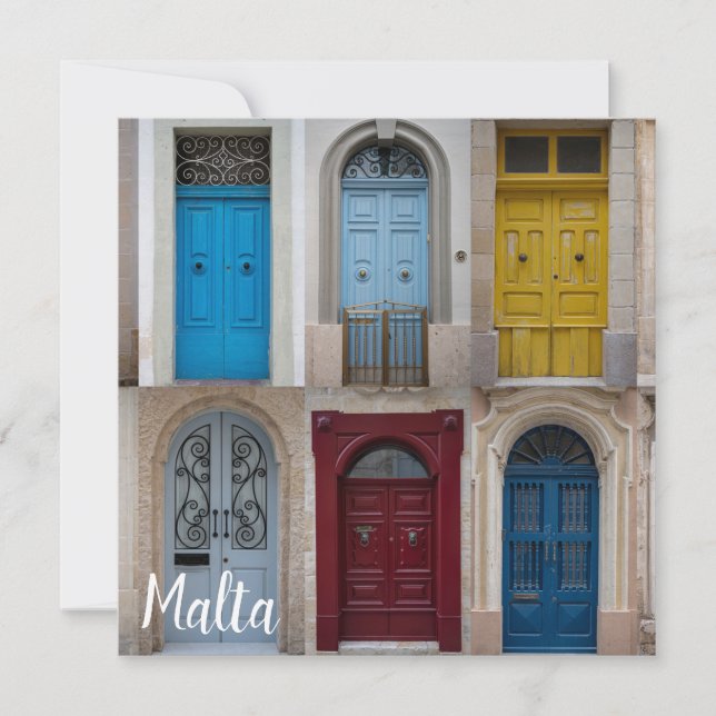 Colagem de portas frontais coloridas (Frente)