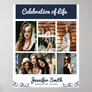 Colagem de Poster de Boas-vindas funerárias